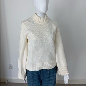Banana Republic Cream Mock Neck Sweater